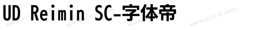 UD Reimin SC字体转换